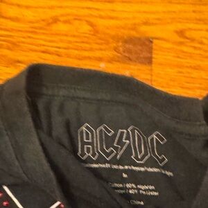 AC/DC Charcoal Tee with Logo